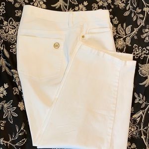 White Denim Capris Micheal Kors